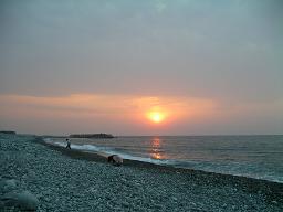 宮崎海岸の夕日