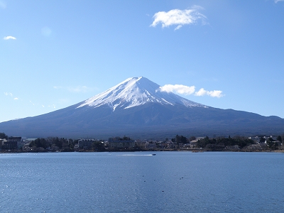 河口湖・産屋ヶ崎にて