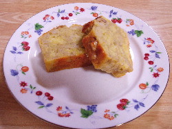 バナナケーキ　カット