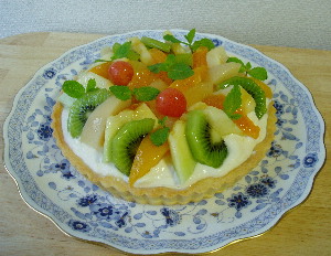 レアチーズのフルーツタルト♪