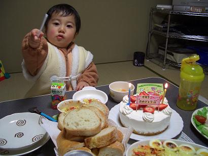 H18.12.16　ちび太くん　２歳のお誕生日＾＾♪　(３)