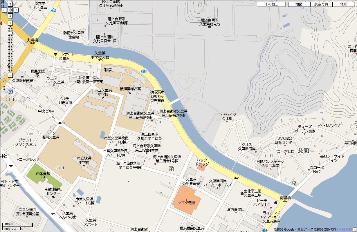 地図（久里浜界隈）