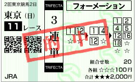2011皐月賞三連単