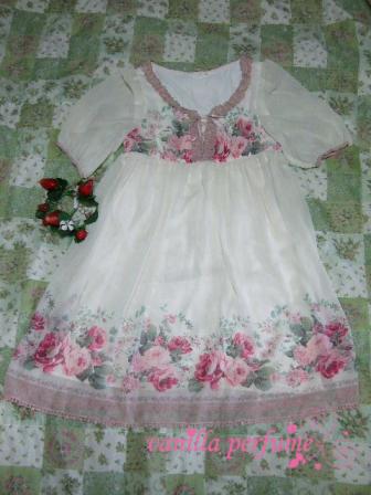 アシュレイローズボーダーワンピース