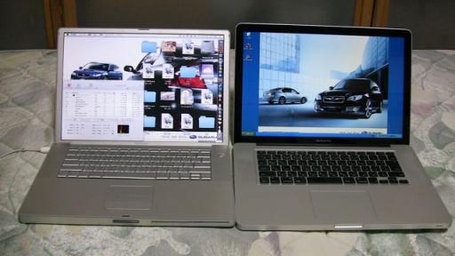 Windowsが動いているMacBook Pro