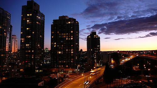 部屋からの夜景