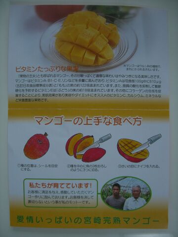 完熟宮崎マンゴー☆上手な食べ方