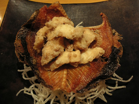 目板鰈竜田揚げ・骨煎餅