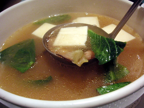 ザーサイと豆腐のあっさりスープ