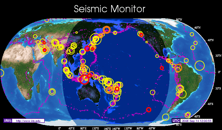 世界地震マップ
