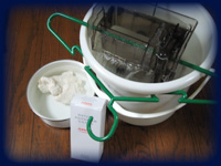 クリーニング中