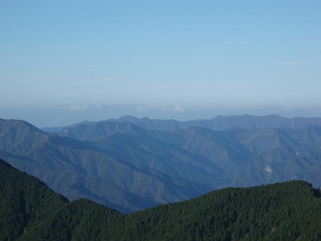 大台ケ原より東を望む