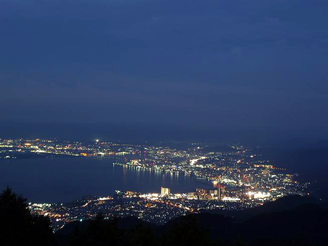 比叡山からの夜景・大津市