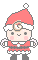 小さい動くサンタ