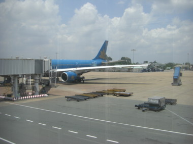 ベトナム航空ハーチミンからハノイ搭乗機