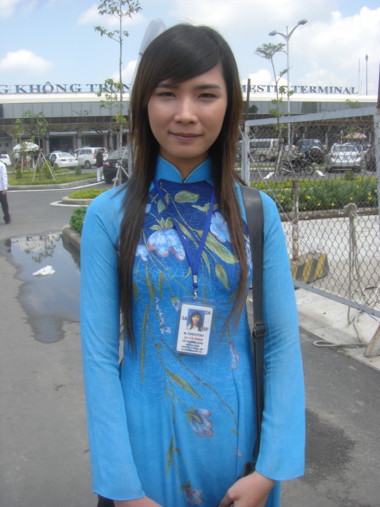 ホーチミンのタンソンニャット空港で