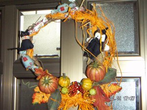 かぼちゃリース