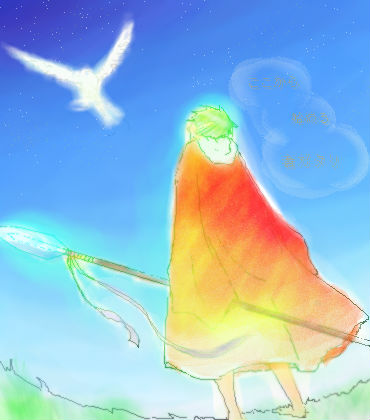 ウミハルさんの線画を塗らせてもらいました～