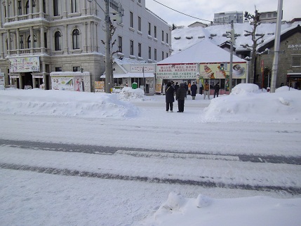 小樽市内の雪
