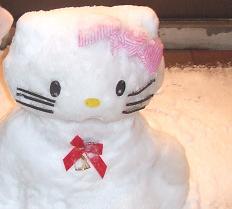 キティ雪だるま