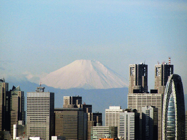 東京から見える富士山