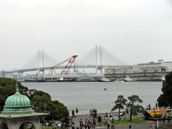 山下公園近くの風景