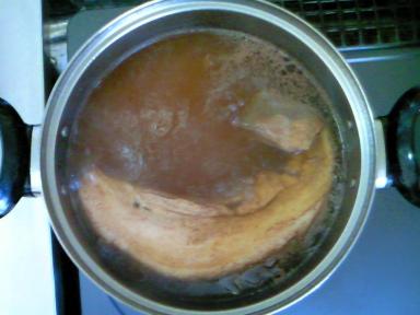 茹でてます