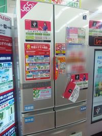 ジョーシン　リアル店舗　冷蔵庫売り場