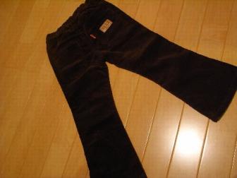 FO　コール天パンツ　１１０　後