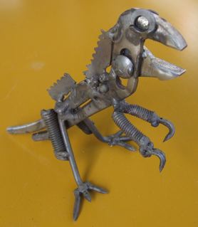 恐竜 メタルアート スチール 鉄製 ボルト ナット 釘 溶接