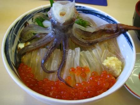 函館朝市いか踊り丼