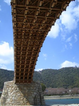 錦帯橋　下から