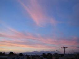 sunset clouds.