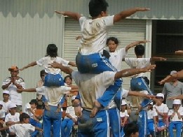 長男運動会組体操
