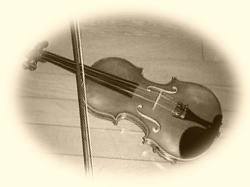 画像。ヴァイオリンモノクロ