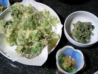 山菜のおかず