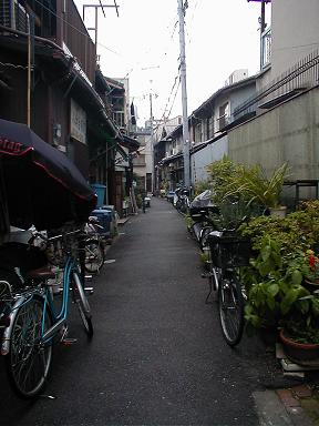 細い路地にて隠れ店がいっぱい