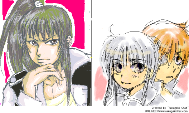 若佳ちゃんと絵チャ。　