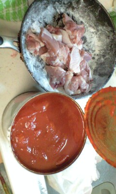 鶏肉のトマトソース煮