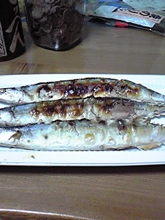 秋刀魚焼けました＼(^o^)／