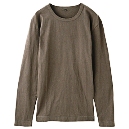 無印ムラ糸クルーネックシャツ