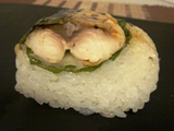 焼き鯖寿司断面
