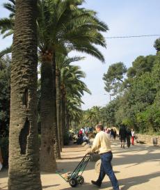 スペイン　バルセロナ　グエル公園　世界遺産