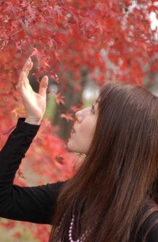 かりんさんと紅葉