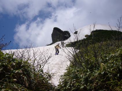 緊張の下山