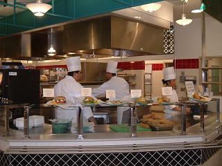 カフェテリアの厨房