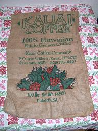 コーヒーの麻袋