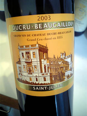 CH.DUCRU BEAUCAILLOU 2003