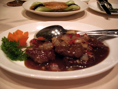 牛ヒレ肉オイスターソース