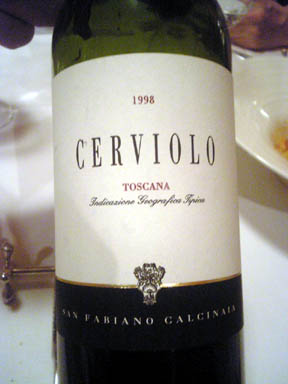 Cerviolo Rosso 1998 San fabiano Calcinaia